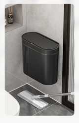 CleanMotion 9L automatischer Sensor-Abfalleimer zur Wandmontage – berührungsloser Hygienemülleimer für Bad und Küche | wasserdicht, platzsparend & modern mit Infrarotsteuerung