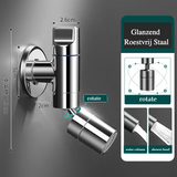 CleanFlow Unterputz-Kaltwasserarmatur – Edelstahl-Wandhahn