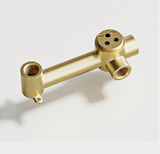 VELORIA Roségold Wandarmatur – Unterputz Waschtischmischer aus Messing | Minimalistisches Design | Langlebig & Elegant