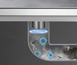 GoldenFlow Invisible Dusch-Bodenablauf 304 Edelstahl – Verdeckter Geruchsstop-Abfluss | 5,5 Zoll Quadrat | Gold gebürstet