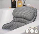 SpaRelax Luxus-Badewannenkissen mit 3D-Air-Mesh – ergonomische Nacken- & Rückenstütze | atmungsaktiv, saugstark haftend & maschinenwaschbar