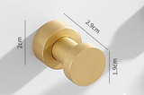 ChromeHold Premium Wandhaken Selbstklebend Messing Chrom – Bohrfreie Metallhaken für Bad, Küche, Flur & Schlafzimmer | Rostfreie Design-Wandhaken mit starker Klebefläche | Moderne Universal-Hakenlösung