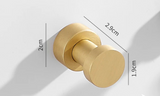 ChromeHold Premium Wandhaken Selbstklebend Messing Chrom – Bohrfreie Metallhaken für Bad, Küche, Flur & Schlafzimmer | Rostfreie Design-Wandhaken mit starker Klebefläche | Moderne Universal-Hakenlösung