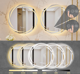 LumaClear Anti-Beschlag LED-Spiegel – Moderner runder LED-Badezimmerspiegel