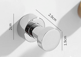 ChromeHold Premium Wandhaken Selbstklebend Messing Chrom – Bohrfreie Metallhaken für Bad, Küche, Flur & Schlafzimmer | Rostfreie Design-Wandhaken mit starker Klebefläche | Moderne Universal-Hakenlösung