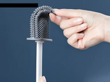HygiFlex Silikon-Toilettenbürste mit Wandhalterung – Flachkopf, Flexibel & Hygienisch