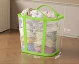 AirWeave faltbarer Wäschekorb aus Nylon-Mesh – atmungsaktive Wäscheaufbewahrung mit großem Fassungsvermögen | robust, tragbar &; vielseitig für Haushalt und Reisen