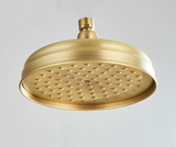 LuxRain Duschkopf Gold – Regendusche Messing | Runde Brause | Modernes Badezimmer Upgrade