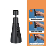 AquaSpin Pro 720° Küchenhahn-Aufsatz mit 3 Strahlarten – Drehbarer Wassersparer für Wasserhähne | Multifunktionaler Perlator mit Sprühfunktion | Flexibler Spültisch-Adapter für Küche & Bad