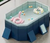 SommerBecken Rahmenpool – Faltbares Schwimmbecken ohne Aufblasen | Verdickter Tragbarer Gartenpool | Für Kinder & Erwachsene