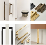 RetroLux Badset Bronze – Messing Badezimmer Zubehör | Gerändelte Oberfläche | Wandmontiertes Accessoires Set