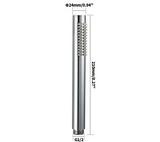 AQUASTELLA Design Handbrause aus Messing – Duschkopf Stabform | Wassersparend & Elegant | Premium Badezimmerlösung