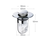 AquaDrain SmartFlow Universal-Abflussstopfen mit Pop-up-System – 2-in-1 Haarfilter & Geruchsschutz für Bad, Küche & Dusche