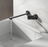 VELORIA Roségold Wandarmatur – Unterputz Waschtischmischer aus Messing | Minimalistisches Design | Langlebig & Elegant