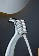 CascadaLux Waschtischarmatur – Wasserfallmischer aus massivem Messing