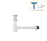 PureDrain Premium Ablaufventil Waschbecken-Abflussset – Geruchsdichter Siphon | Zuverlässiger Geruchsschutz im Bad | Massives korrosionsbeständiges Messing