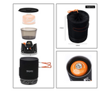 Fire-Maple FMS-X1 Trekkingkocher – Kompaktes Gas-Kochsystem mit Topf & Wärmetauscher | 30 % Höhere Wärmeeffizienz | Piezozünder für Outdoor & Bergtouren
