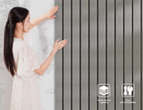 WallStyle 3D Wandpaneel Selbstklebend aus PVC – Moderne Lamellenoptik | Wasserfest & Zuschneidbar | Einfache Montage