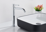 EleganceFlow Waschbeckenarmatur Einhebel – Badarmatur in Schwarz oder Gold | Warm- & Kaltwasser Mischer | Modernes Design