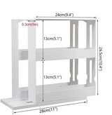 DrehFix 2-stufiges Gewürzkarussell – 360° drehbarer Organizer
