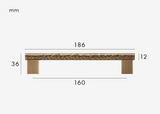HAMMERA Messing Möbelgriff 128 mm – Gehämmertes Design | Antik Bronze & Mattgold | Handgefertigter Schrankgriff