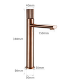 AureliaVanta Waschbeckenarmatur Roségold Einhebelmischer – Messing Mischbatterie | Luxuriöses Design | Langlebige Keramiktechnik