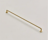 VELORIA Langgriff aus Messing in Goldoptik – Möbelgriff Extra Lang | Minimalistisches Design | Elegante Schranklösung