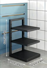 FlexiRack Max Edelstahl-Topf- & Pfannen-Organizer mit Flex-System – Verstellbares Küchenregal für Töpfe, Pfannen & Deckel | Mehrstufiger Schrank-Organizer aus Karbonstahl | Platzsparende Premium Küchenaufbewahrung
