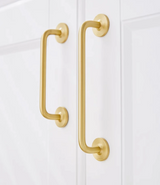 VELORIA Langgriff aus Messing in Goldoptik – Möbelgriff Extra Lang | Minimalistisches Design | Elegante Schranklösung