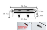 LuxGuard Pro Überlaufring aus Messing – Design-Abdeckung für Waschbecken 22–25 mm | Dekoratives Finish | Werkzeuglose Montage