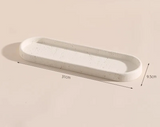 NATURIA Wabi-Sabi Badezimmer-Set – Naturstein Accessoires | Minimalistisches Spa Design für Bad & Hotel