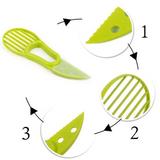 GreenSlice Pro Avocado-Zubereiter Avocadoschneider – Avocado 3-in-1 Schneidwerkzeug | müheloses Entkernen &amp; sauberes Portionieren | ergonomischer Küchenhelfer