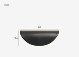 CURVONA Muschelgriff Antik Messing – 64 mm Möbelgriff | Vintage Schubladengriff im Landhausstil