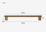HAMMERA Messing Möbelgriff 128 mm – Gehämmertes Design | Antik Bronze & Mattgold | Handgefertigter Schrankgriff