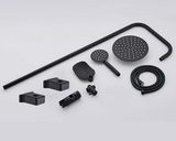 RainFlex Badewannen Duschsystem mit Regendusche – Höhenverstellbares Komplettset | Handbrause & Thermokomfort | Modernes Design
